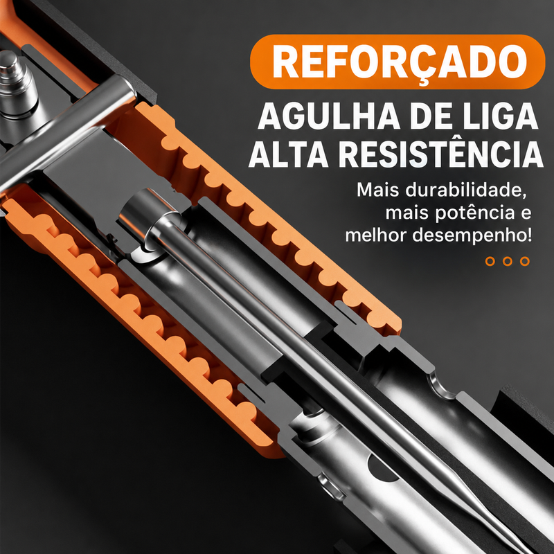 Kit Com Pistola De Fixação De Ação Direta Finca Pinos +200 Pinos