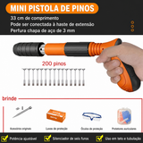 Kit Com Pistola De Fixação De Ação Direta Finca Pinos +200 Pinos