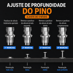 Kit Com Pistola De Fixação De Ação Direta Finca Pinos +200 Pinos